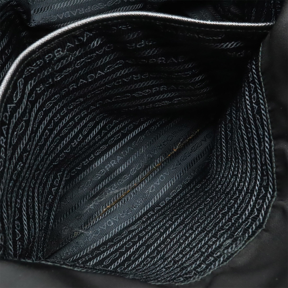 PRADA Black Leather Shoulder Bag - Picture 7 of 10